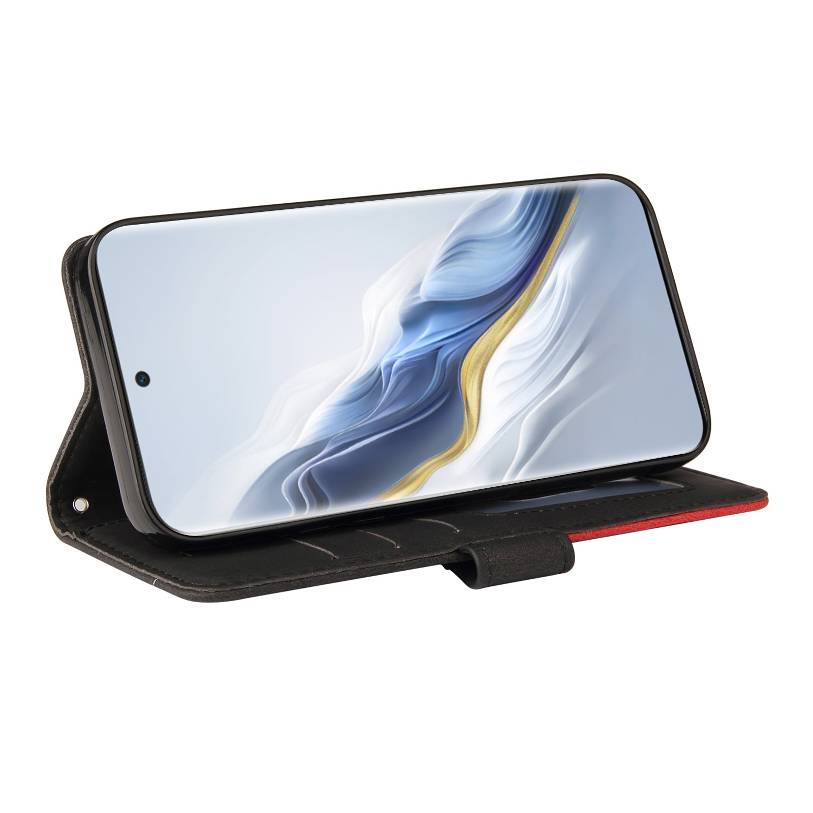 KT Leather Series-1 For Honor Magic6 5G Case Dual-Color Splicing Magnetic Clasp Stand Phone Cover KT Leather Series-1 For Honor Magic6 5G Case Dual-Color Splicing Magnetic Clasp Stand Phone Cover